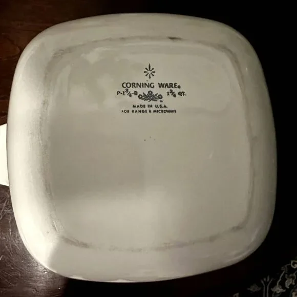 Vintage CorningWare Blue Cornflower 1 ¾ Qt Casserole Dish w/ Lid P-1¾-B USA - Picture 4 of 5